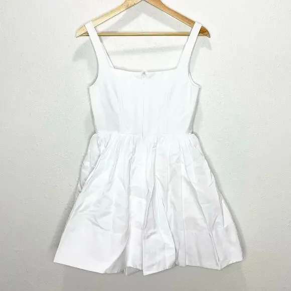 Staud Landscape Mini Dress In White 4 NWT - Picture 4 of 8